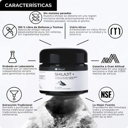 Shilajit Puro de Alta Montaña