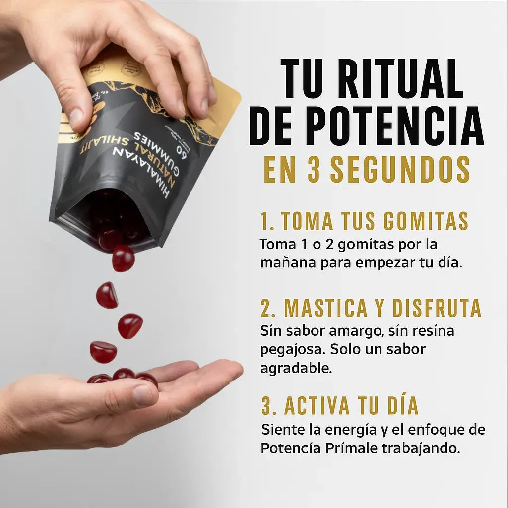 Gomitas de Shilajit para Vigor y Energía Masculina